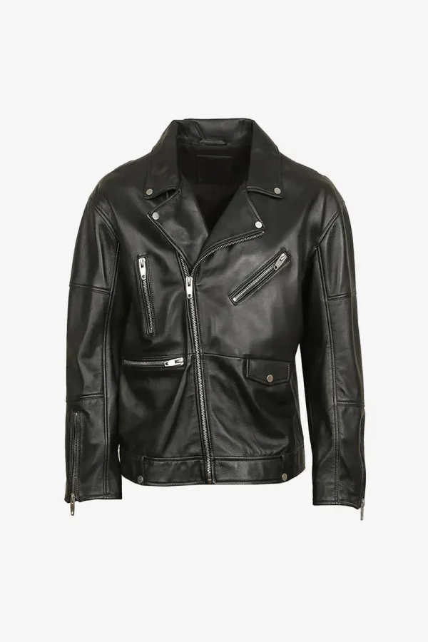 Bloomsbury Biker Jacket – Black – view 1