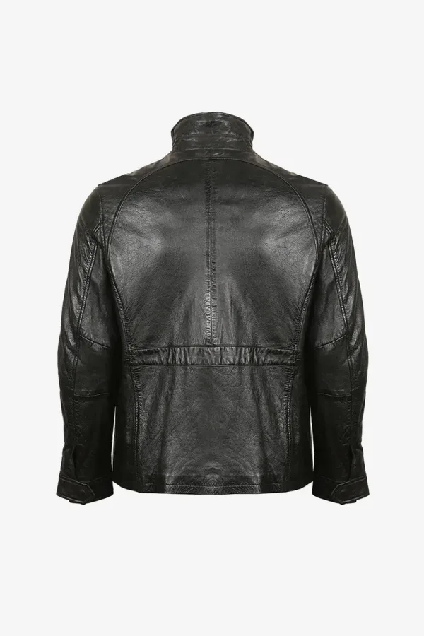 Deptford Field Leather Jacket – Black – view 2