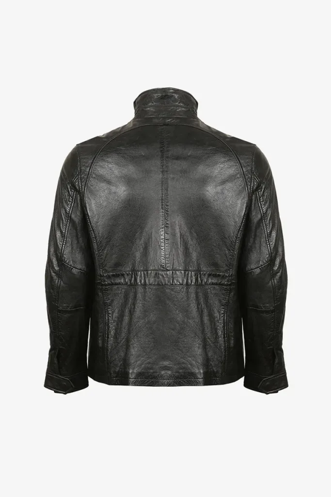Deptford Field Leather Jacket – Black – view 2