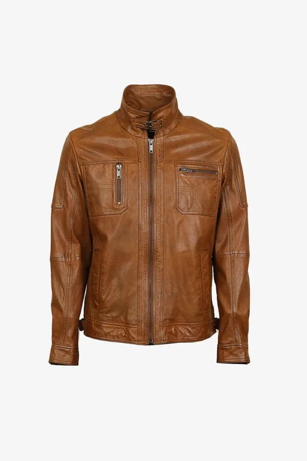 Dulwich Cafe Racer Jacket – Cognac – view 1