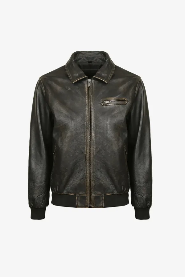 Fulham Cafe Racer Jacket – Black – view 1