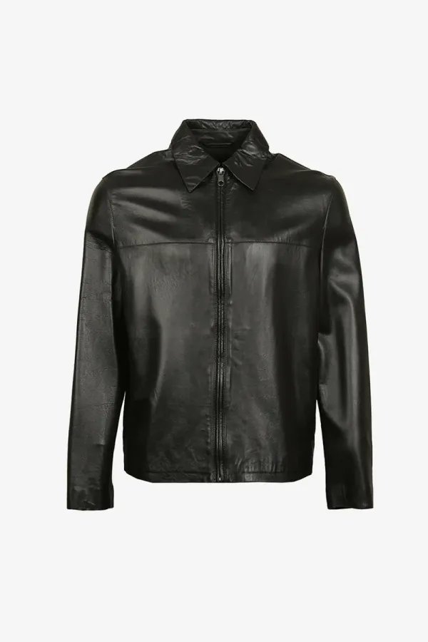Hackney Wick Leather Jacket – Black – view 1