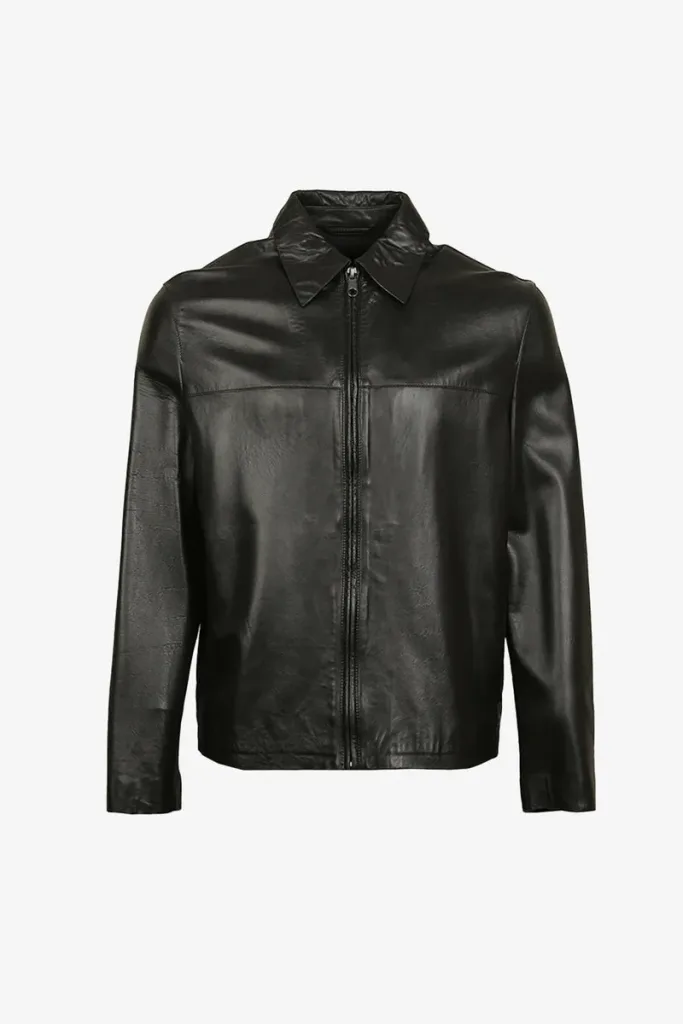 Hackney Wick Leather Jacket – Black – view 1