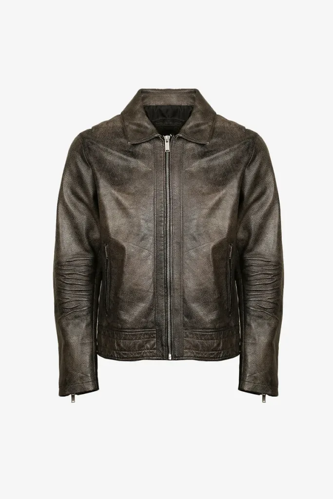 Highgate Cafe Racer Jacket – Distressed Brown – view 1