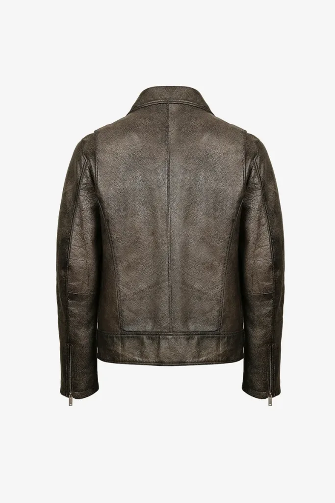 Highgate Cafe Racer Jacket – Distressed Brown – view 2