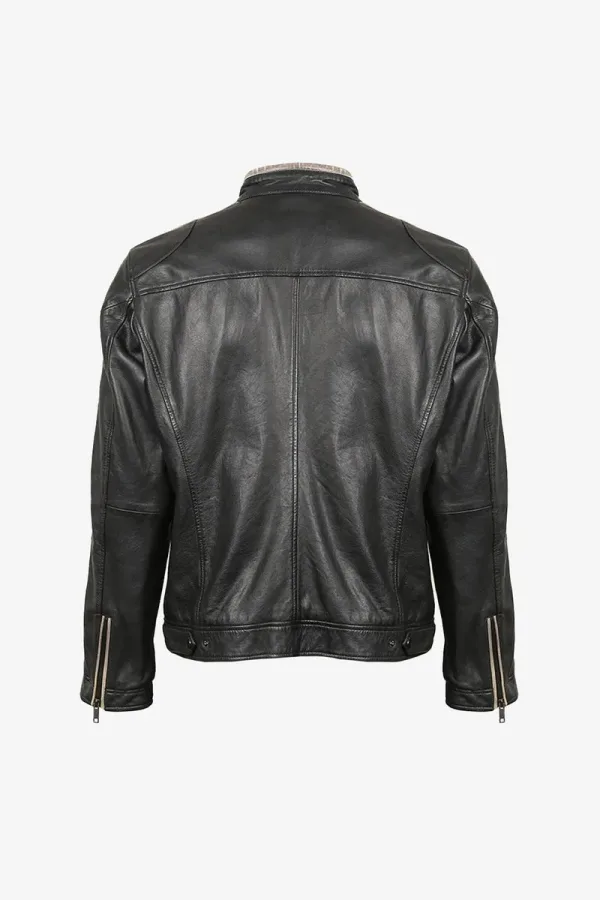 Holborn Cafe Racer Jacket – Black – view 2