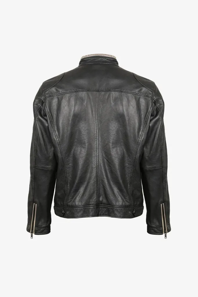 Holborn Cafe Racer Jacket – Black – view 2