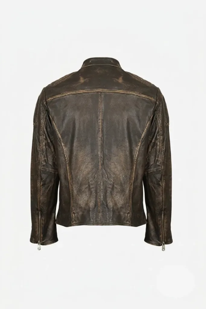 Kentish Cafe Racer Jacket – Distressed Brown – view 2