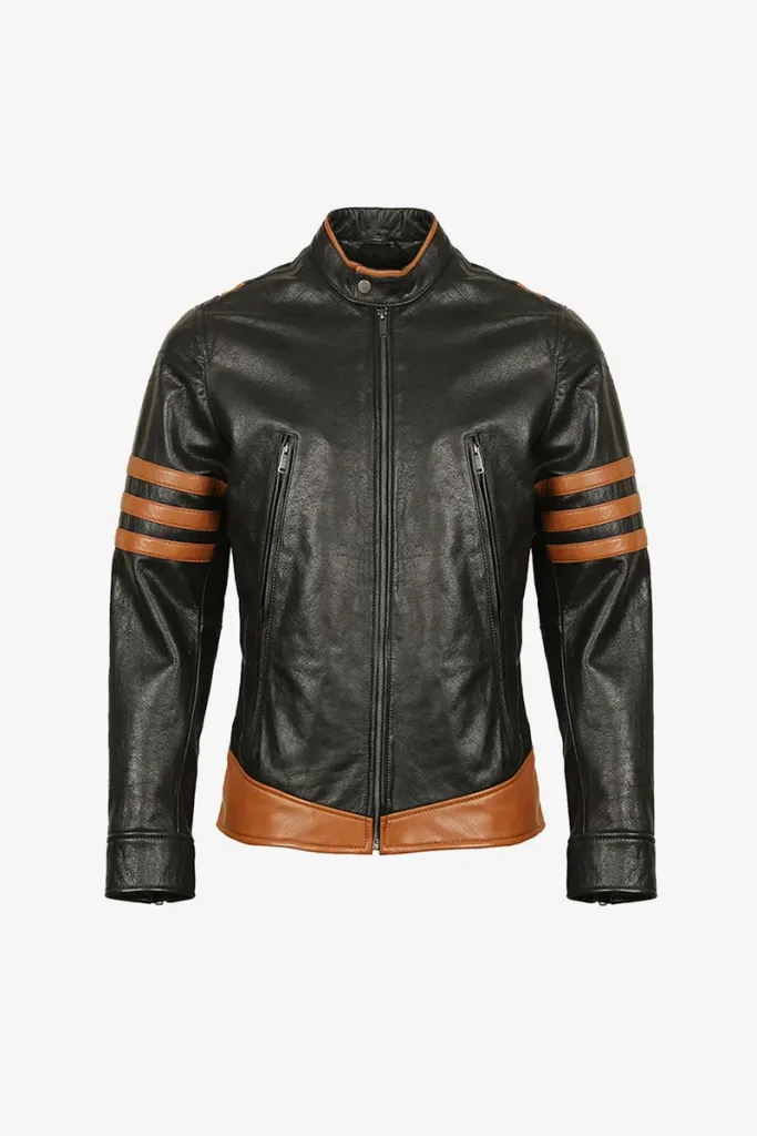 Lambeth Cafe Racer Jacket – Black and Cognac – view 1
