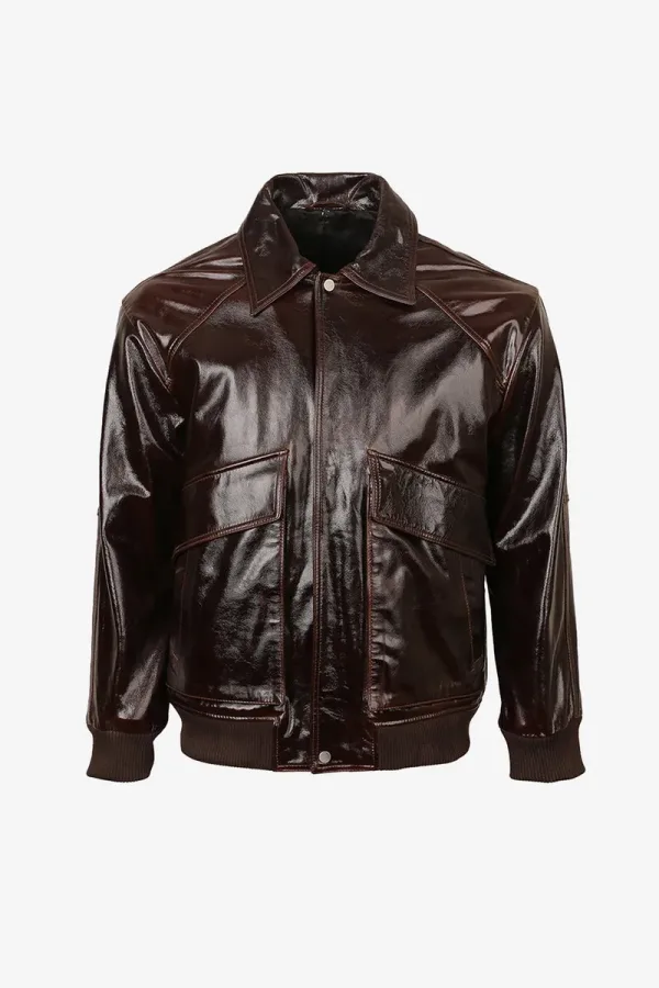 Notting Hill Flight Jacket – Dark Brown – view 1