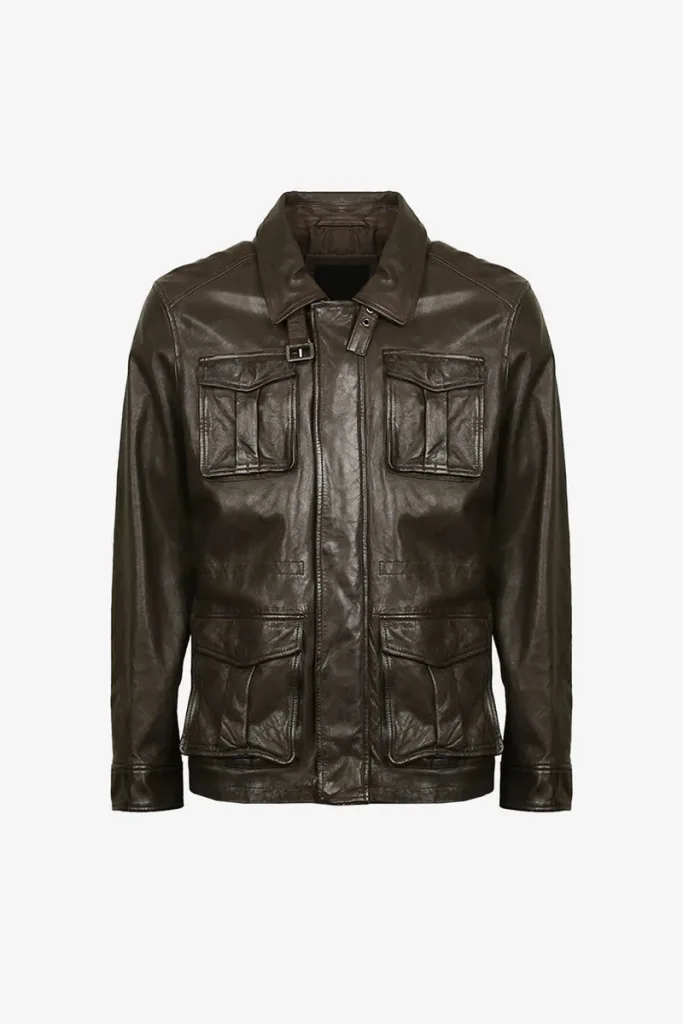 Paddington Field Flight Jacket – Dark Brown – view 1