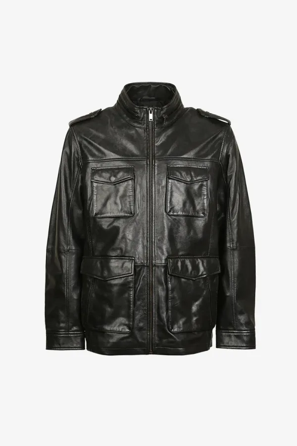 Peckham Utility Flight Jacket – Black – view 1