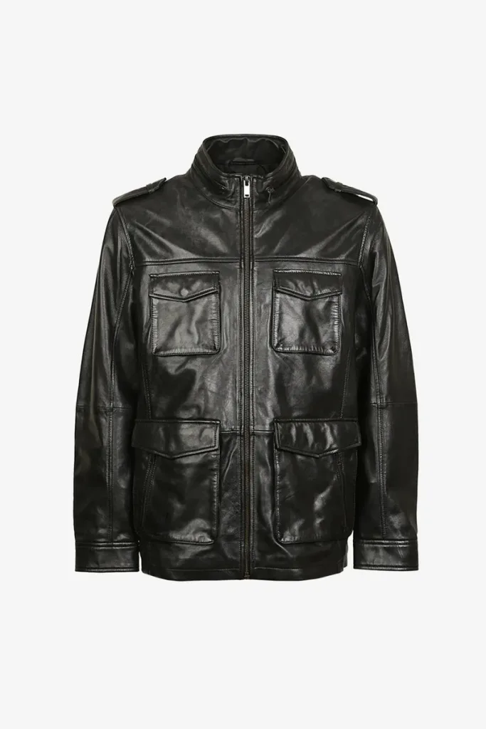 Peckham Utility Flight Jacket – Black – view 1