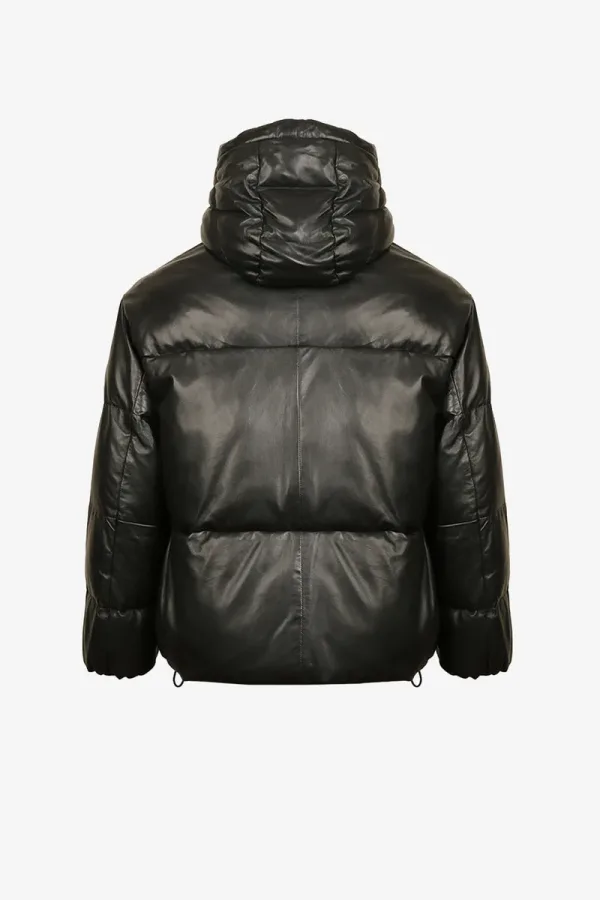 Pimlico Hooded Puffer Jacket – Black – view 2