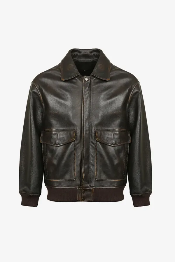 Southwark Bomber Jacket – Dark Brown – view 1
