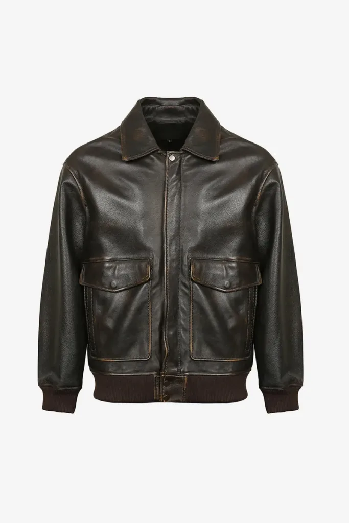 Southwark Bomber Jacket – Dark Brown – view 1