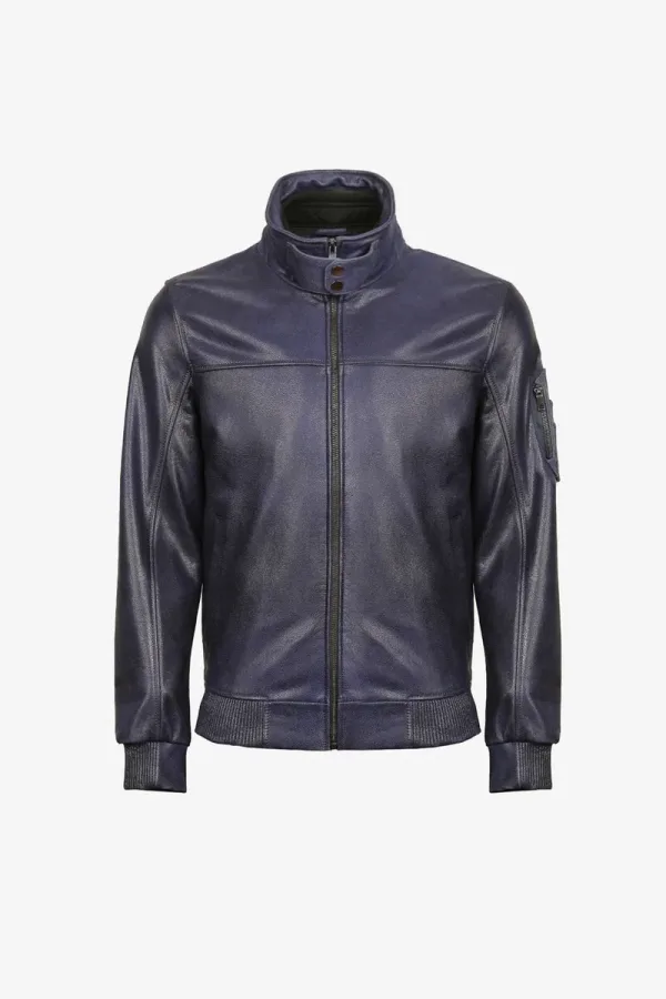 Stockwell Bomber Jacket – Navy – view 1