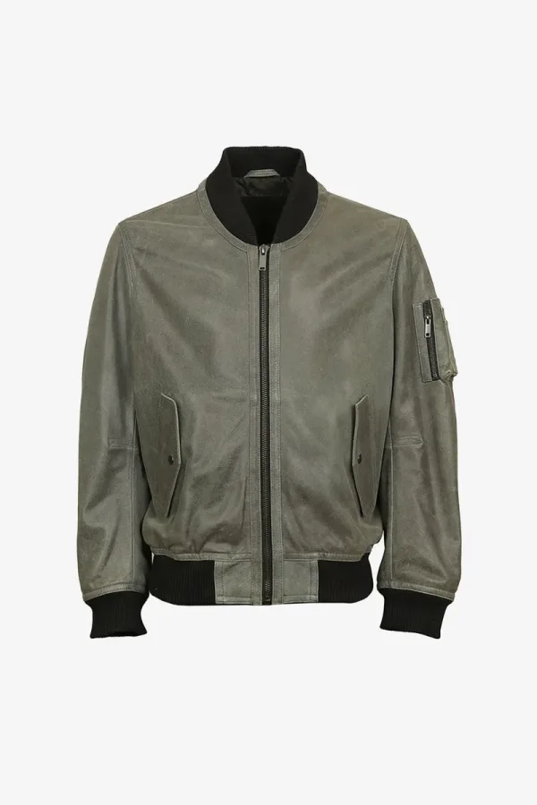 Wapping Bomber Jacket – Olive – view 1