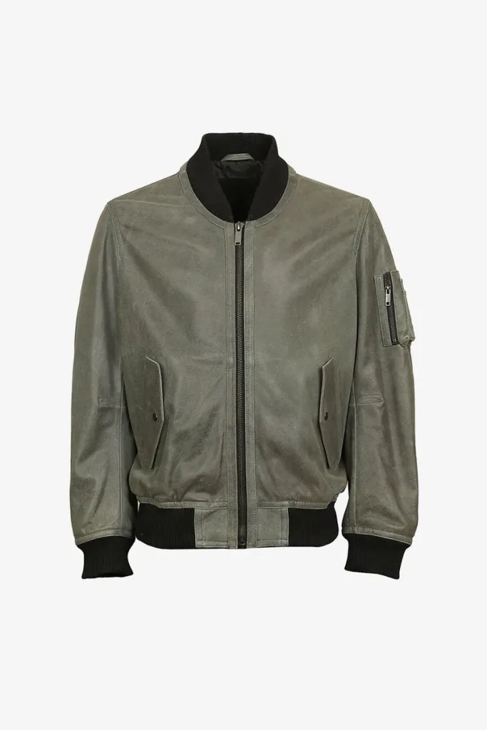 Wapping Bomber Jacket – Olive – view 1