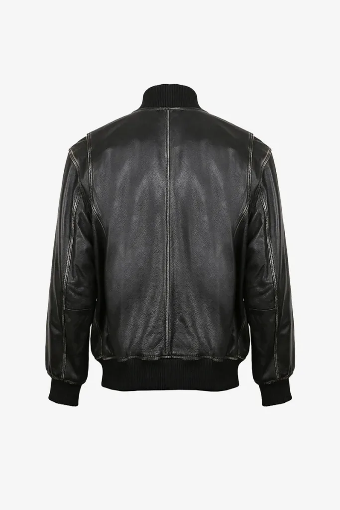 Woolwich Ribbed Bomber Jacket – Black – view 2