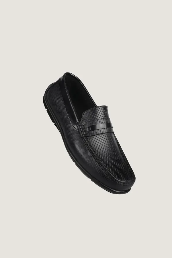 Albemarle Micro-Punch Driving Shoes – Black – view 1