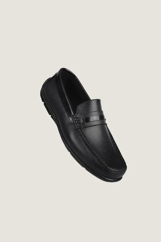 Albemarle Micro-Punch Driving Shoes – Black – view 1