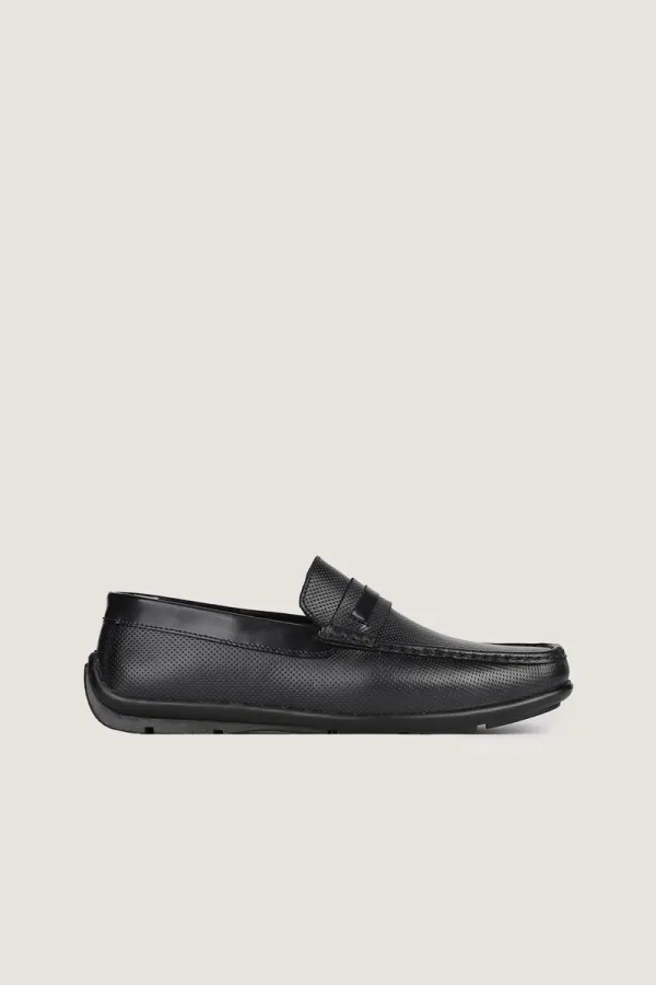 Albemarle Micro-Punch Driving Shoes – Black – view 2