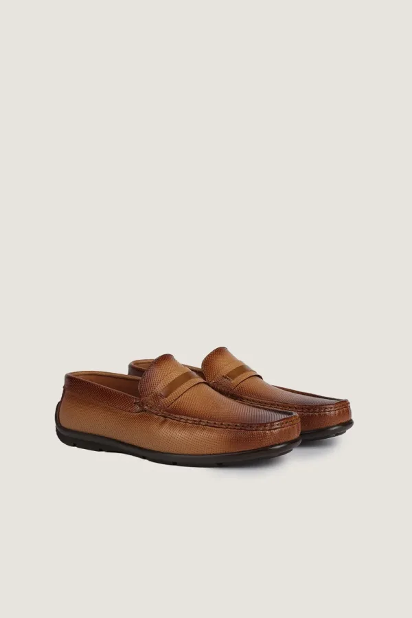 Albemarle Micro-Punch Driving Shoes – Tan – view 3