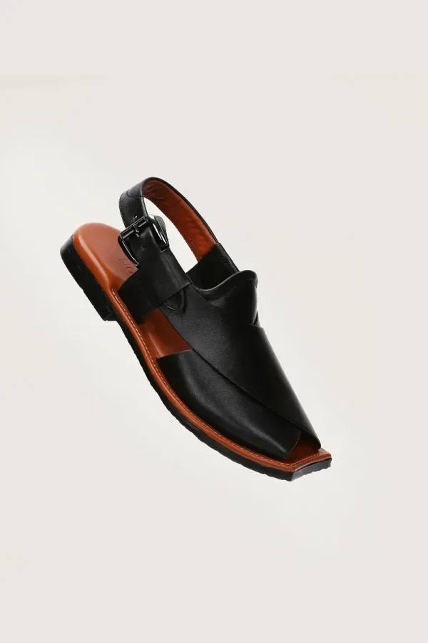 Baker Peshawari Chappals – Black – view 1
