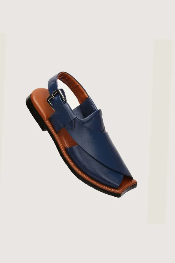 Baker Peshawari Chappals – Blue – view 1