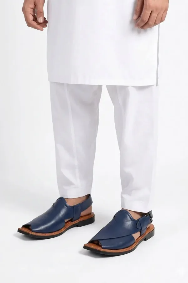 Baker Peshawari Chappals – Blue – view 2