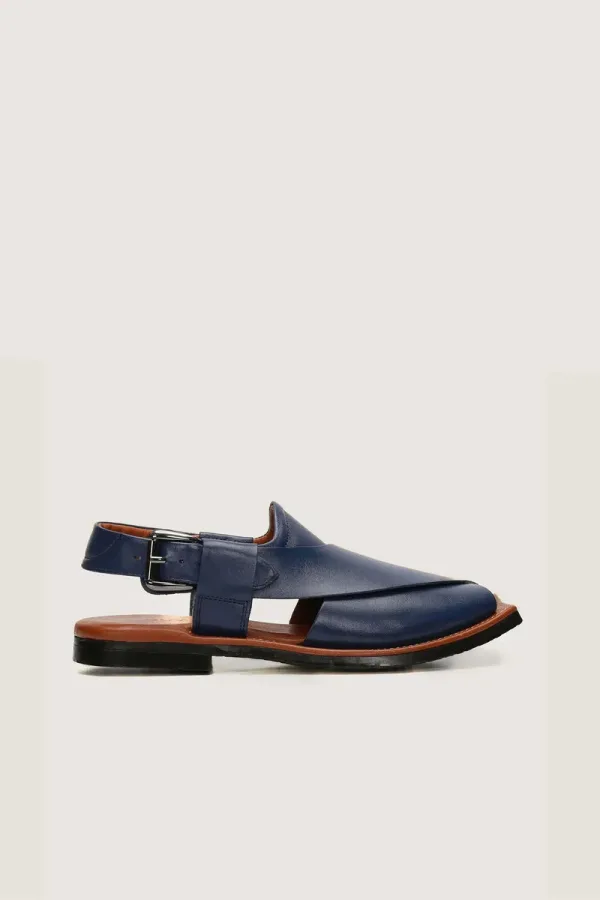Baker Peshawari Chappals – Blue – view 3