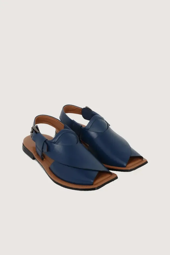 Baker Peshawari Chappals – Blue – view 4