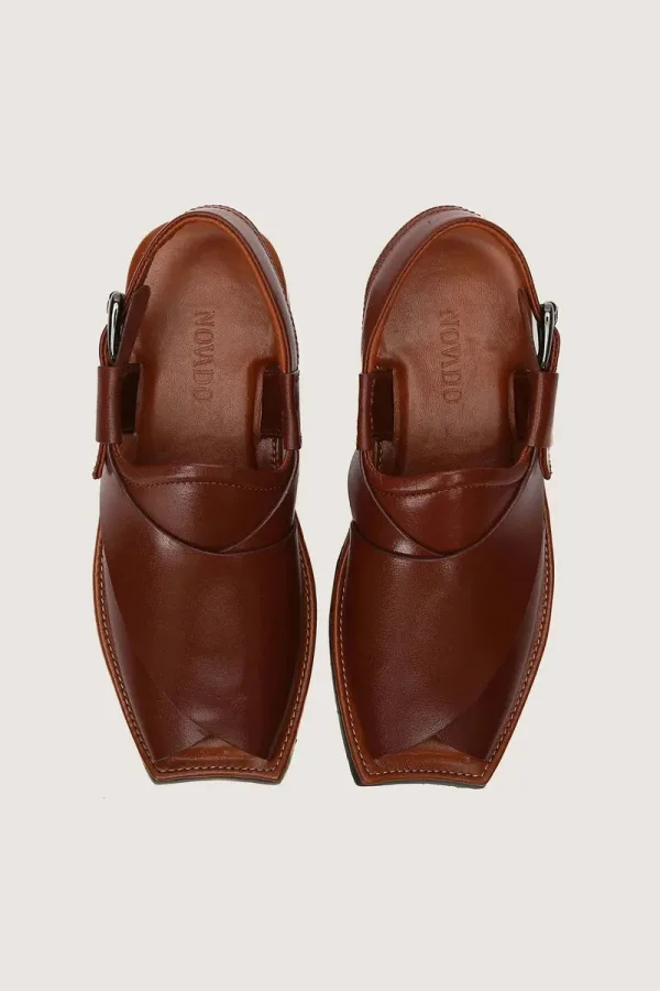 Baker Peshawari Chappals – Cedar – view 4