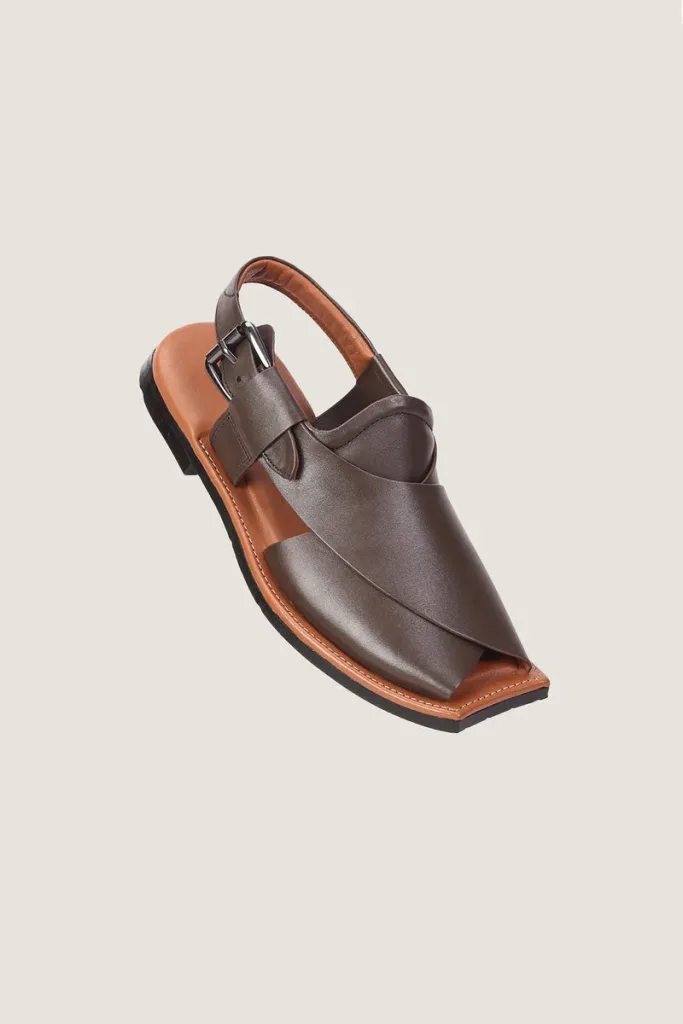Baker Peshawari Chappals – Chocolate Brown – view 1