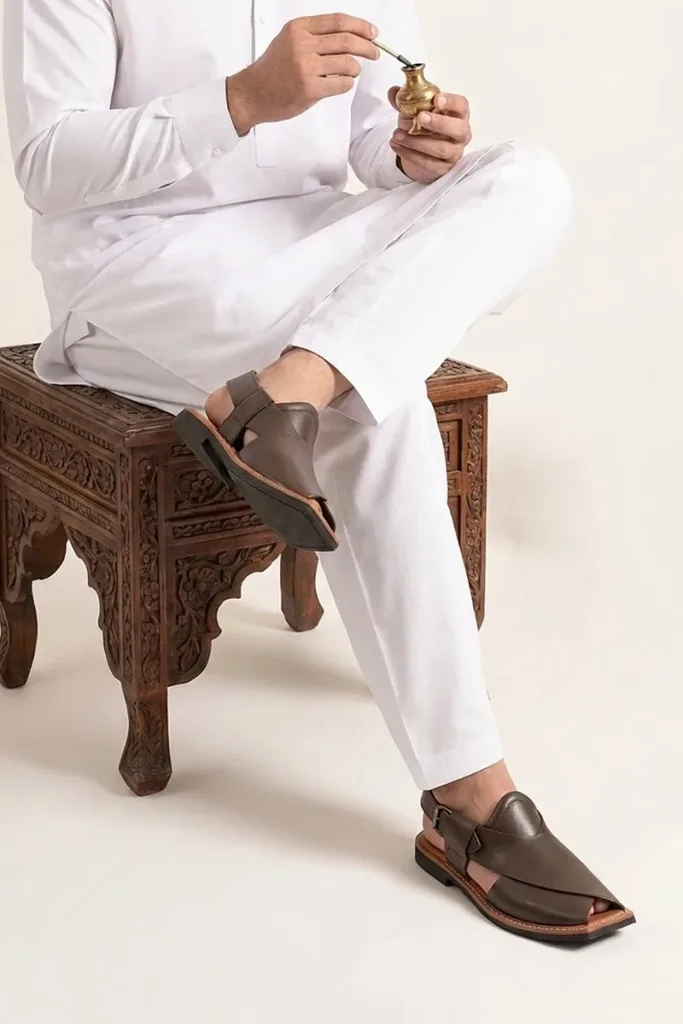 Baker Peshawari Chappals – Chocolate Brown – view 2