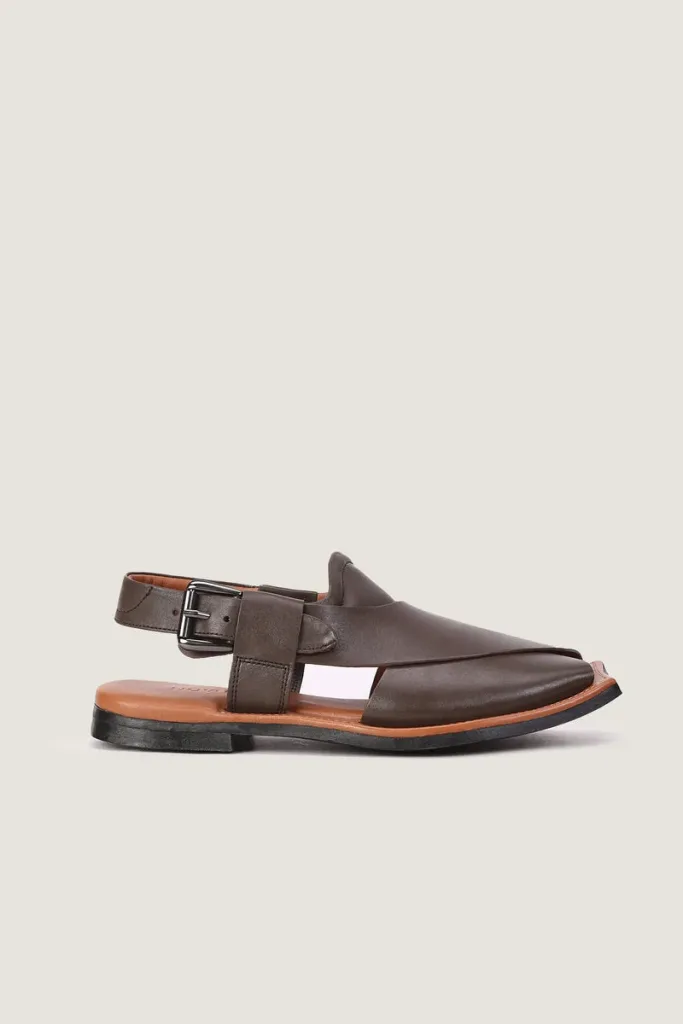 Baker Peshawari Chappals – Chocolate Brown – view 3