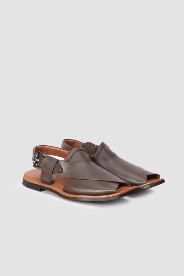 Baker Peshawari Chappals – Chocolate Brown – view 4