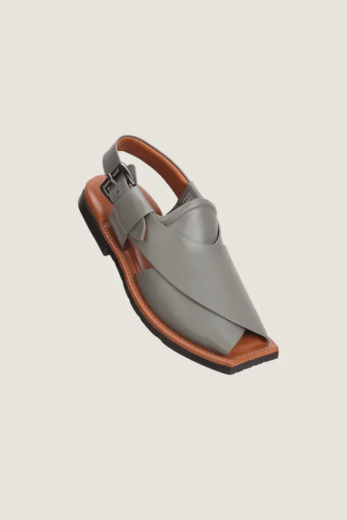 Baker Peshawari Chappals – Grey – view 1
