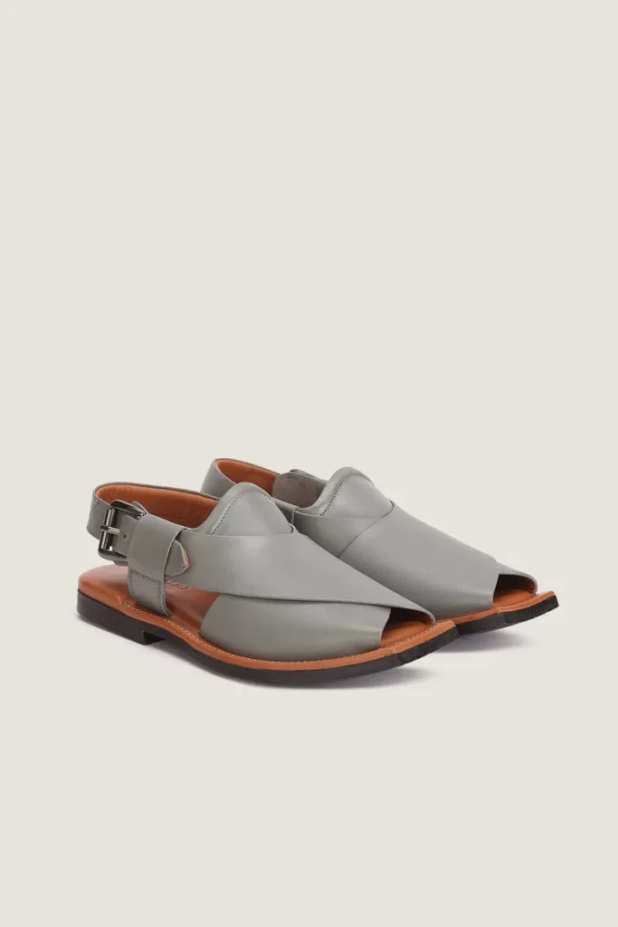 Baker Peshawari Chappals – Grey – view 4