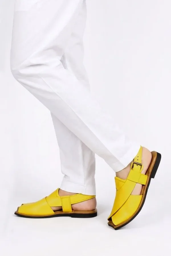 Baker Peshawari Chappals – Mustard – view 2