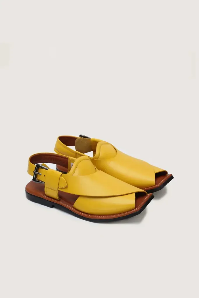 Baker Peshawari Chappals – Mustard – view 4