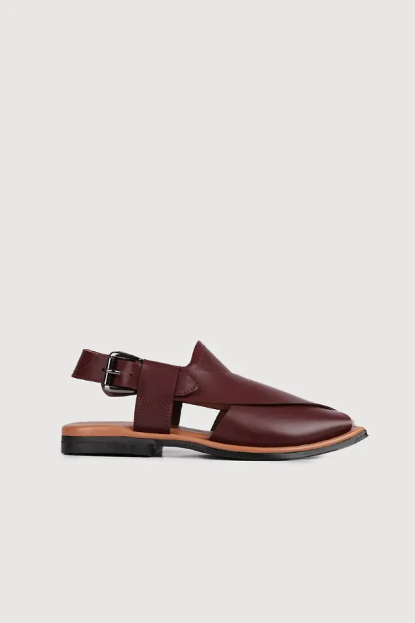 Baker Peshawari Chappals – Red – view 3