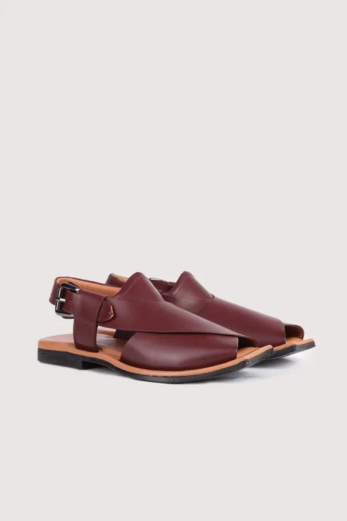 Baker Peshawari Chappals – Red – view 4