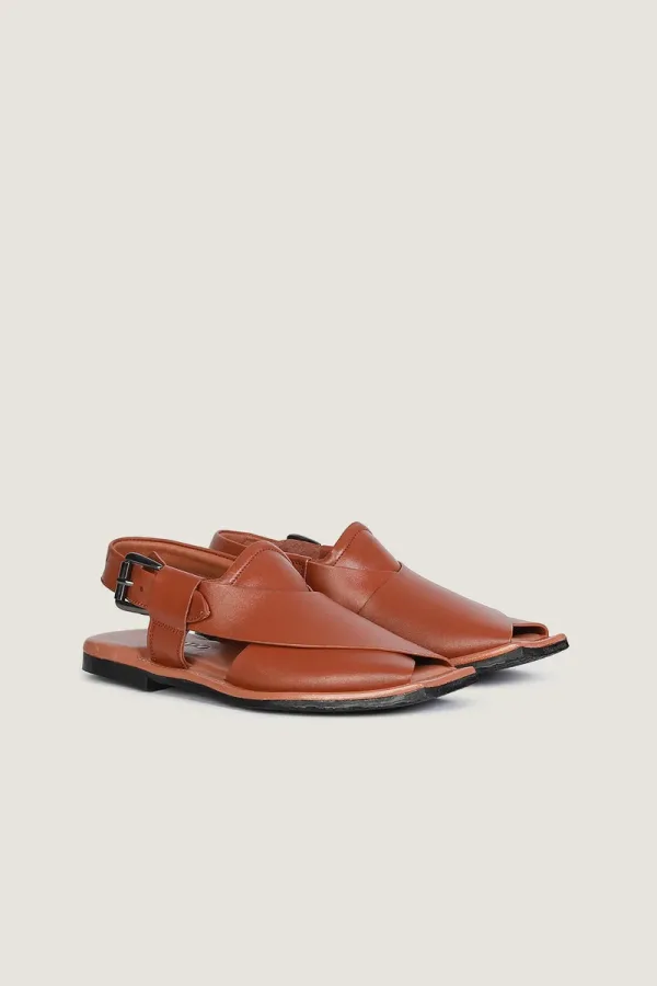 Baker Peshawari Chappals – Tan – view 3
