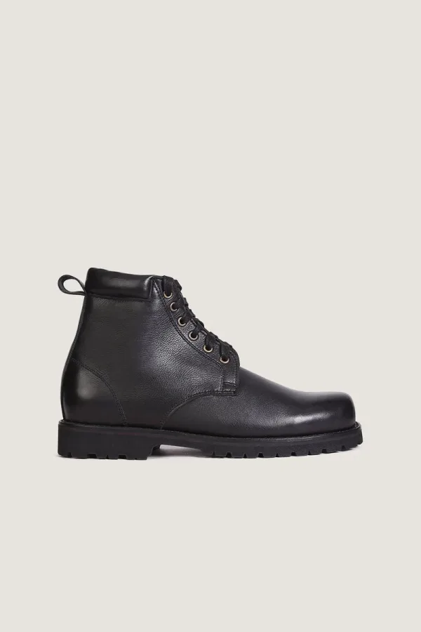 Bond Lace-Up Leather Boots – Black – view 2