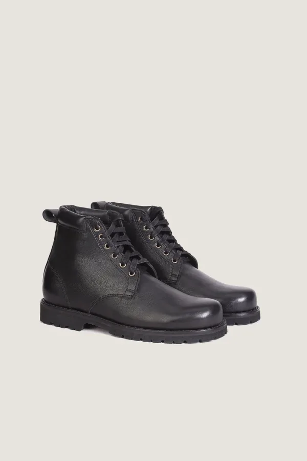 Bond Lace-Up Leather Boots – Black – view 3