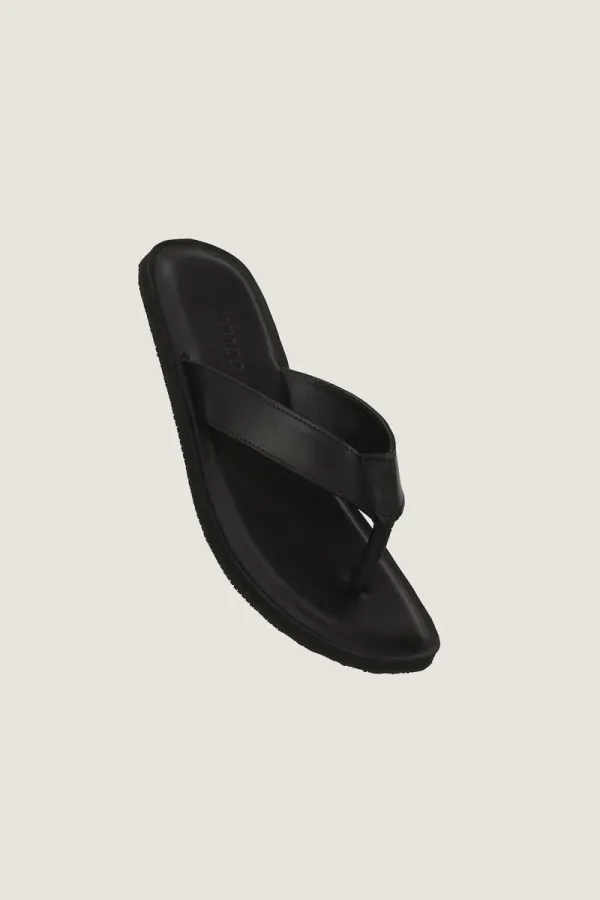 Brewer Leather Flip Flops – Black – view 2