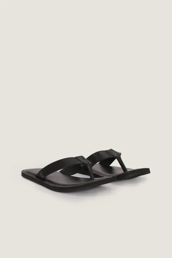 Brewer Leather Flip Flops – Black – view 4