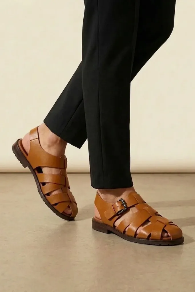 Burlington Fisherman Sandals – Tan – view 1